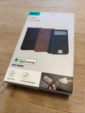ESR | Geo Series Card Holder RFID Blocking  - Brown Aged Leather